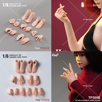 TP301 TP305 1/6 Female 5 pairs Hand 2 pairs Feet Model Body Accessories Fit 12'' AB001 TBL JIAOU Female Soldier Action Figure
