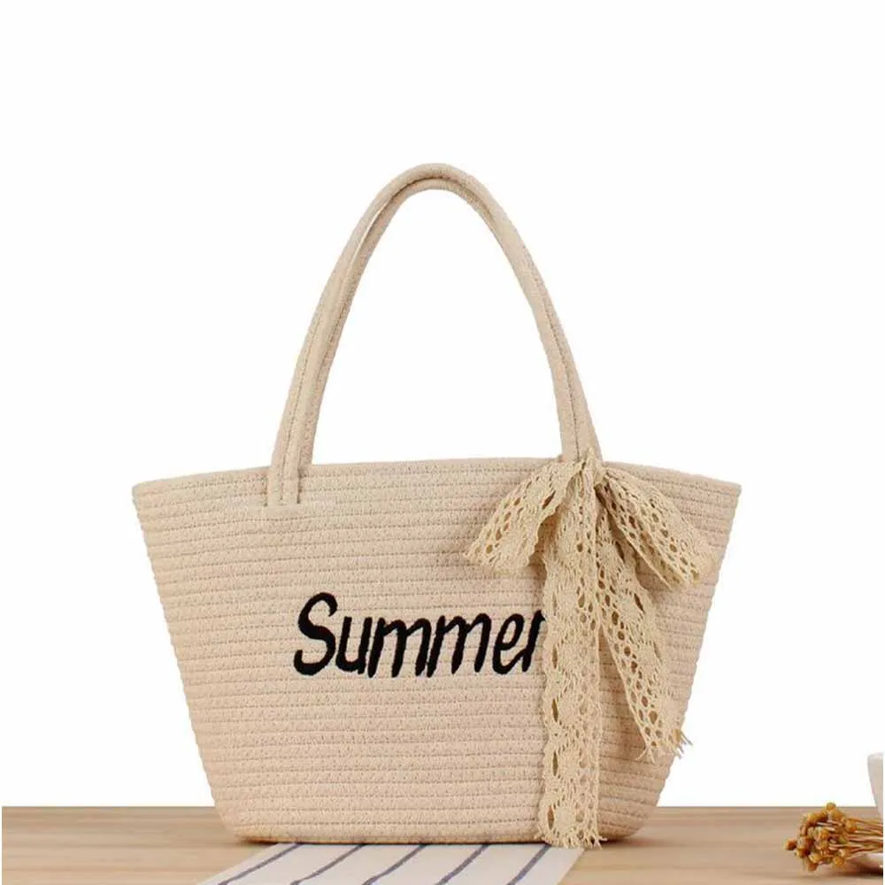 

Western Style Large Capacity Single Shoulder Woven Bag, Summer New Fashion、Versatile、Simple、Handbag, Beach Vacation Bag