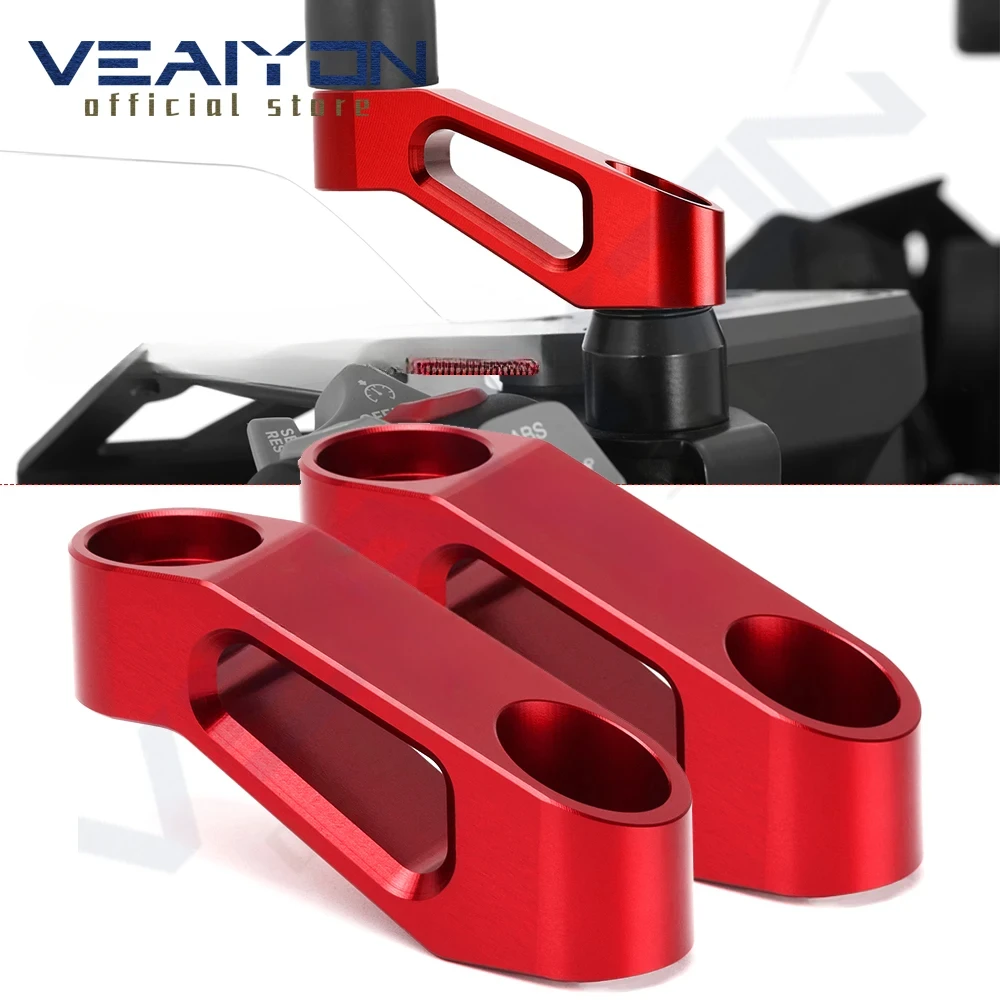 

For YAMAHA VMAX V-MAX vmax motorcycle accessories CNC Aluminum Mirror Extender Rearview Mirrors Extension Adaptor high quality