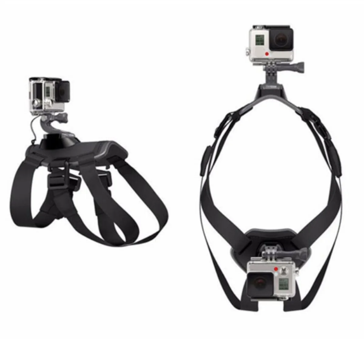 Adjustable Fetch Dog Band for Gopro Hero 12 11 9 8 7 Dog Harness Chest Belt Strap Sports Camera Mount