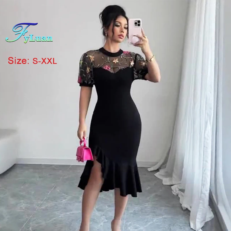 slim fit dress slacks Beaded Long Form-Fitting Prom Dress with Train main image 1