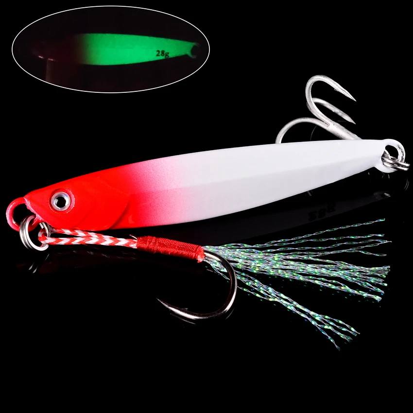Ozean Boot Strand Meerwasser Angeln Drag Metall Jigging Köder 60g 80g Künstliche Köder für Spanische Makrele Bass Casting löffel Jigs – Detail 8