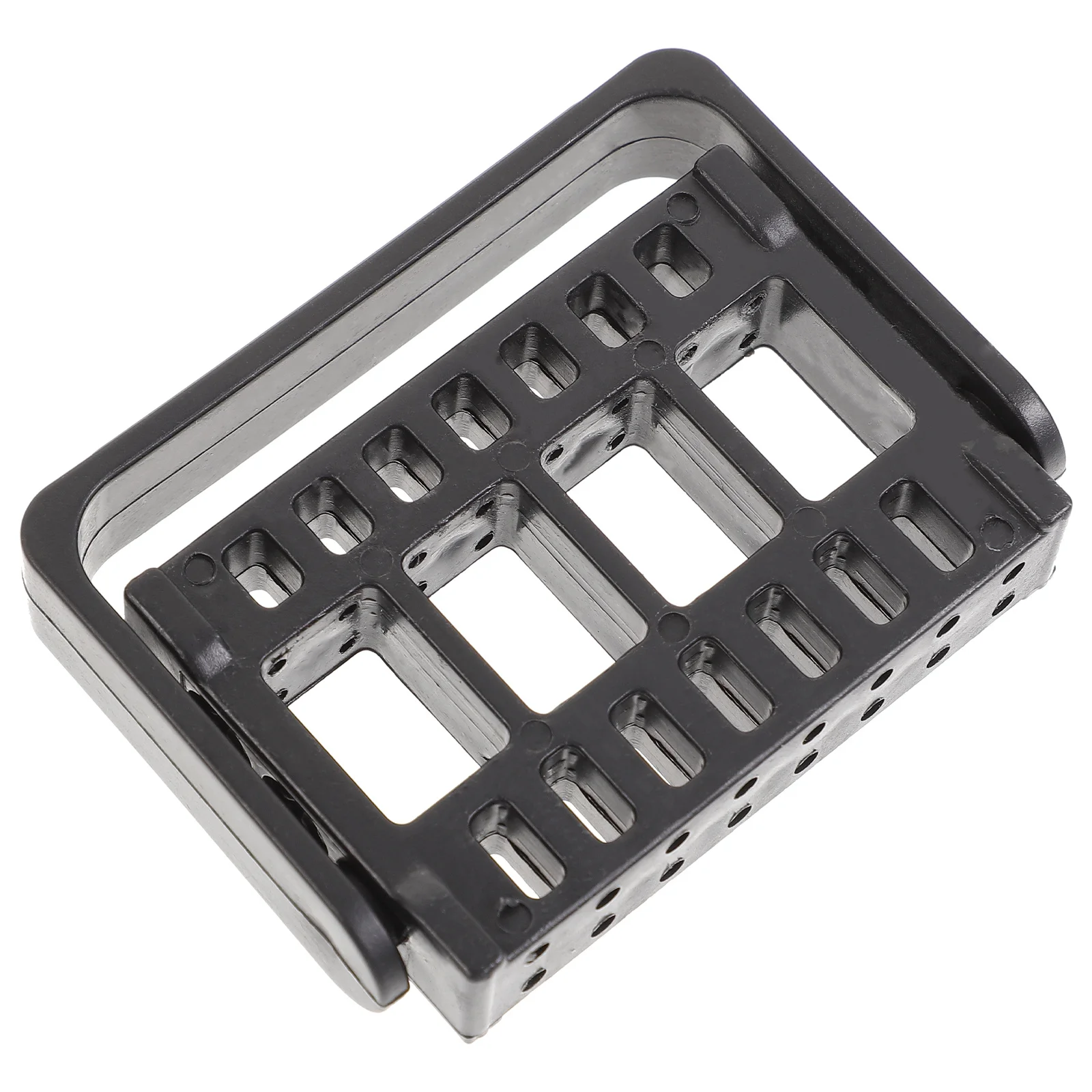 صندوق تخزين حامل رأس طحن الأظافر مكون من 16 فتحة، منظم خفيف الوزن للاستخدام المنزلي الاحترافي، صندوق أدوات طحن الأظافر كبير