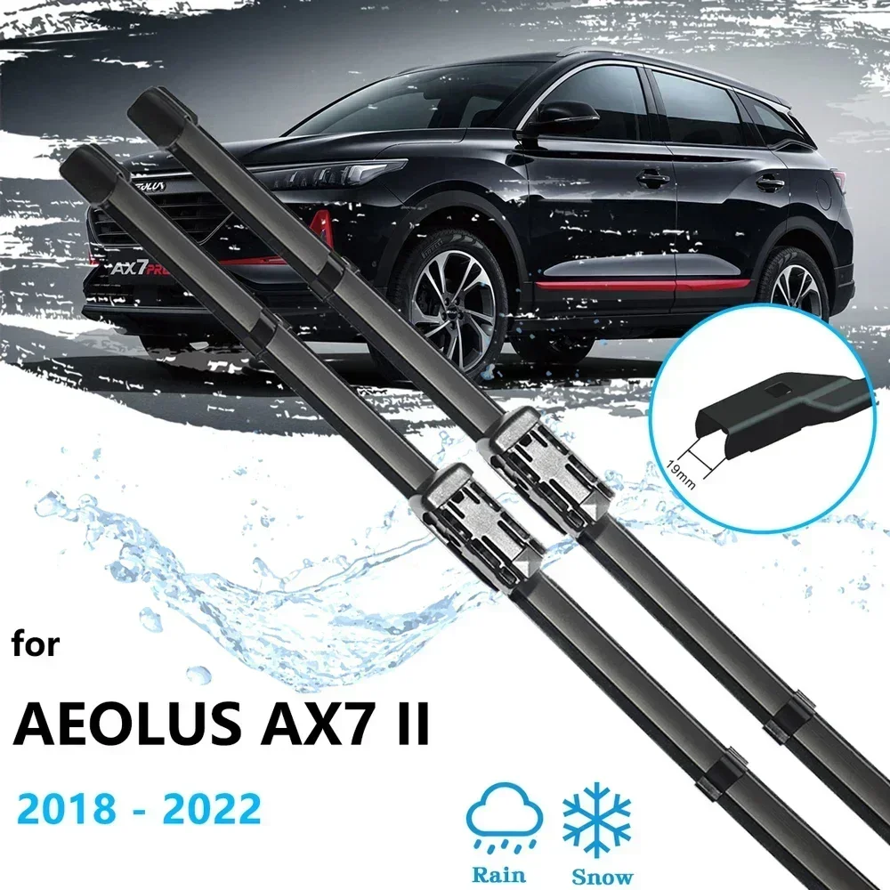 For DongFeng Aeolus AX7 II 2018 2019 2020 2021 2022 Wipers for Glasses Car Replacement Windshield Windscreen Rubber High Quality