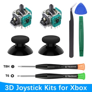 3D Analog Thumbstick Repair Kit, Joystick -Ersatz für Xbox Series X und S, Xbox One Controller, T6 und T8 Slot -Taste, 9 in 1 8 Hauptverkaufsprozessor Xbox One S - №3