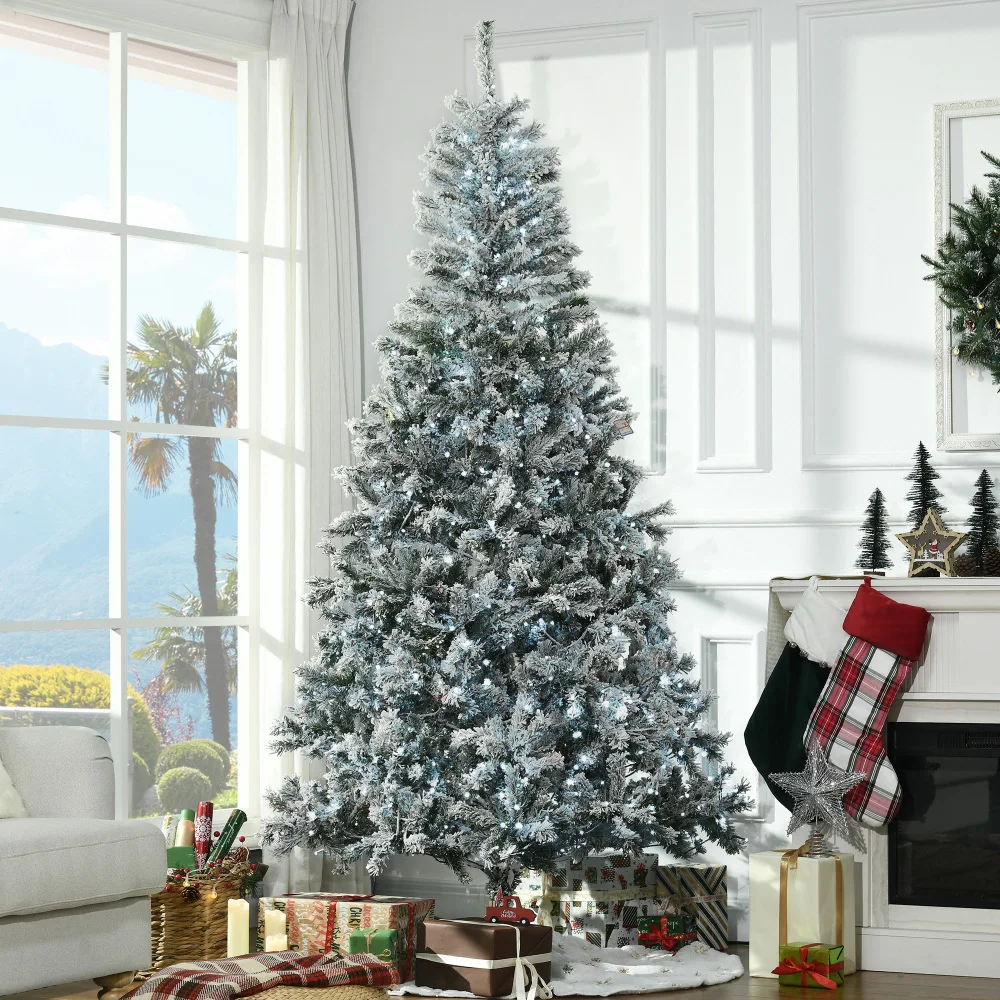 

7.5FT artificial Christmas tree, easy to assemble, essential for holiday parties and event decorations, Christmas accessories