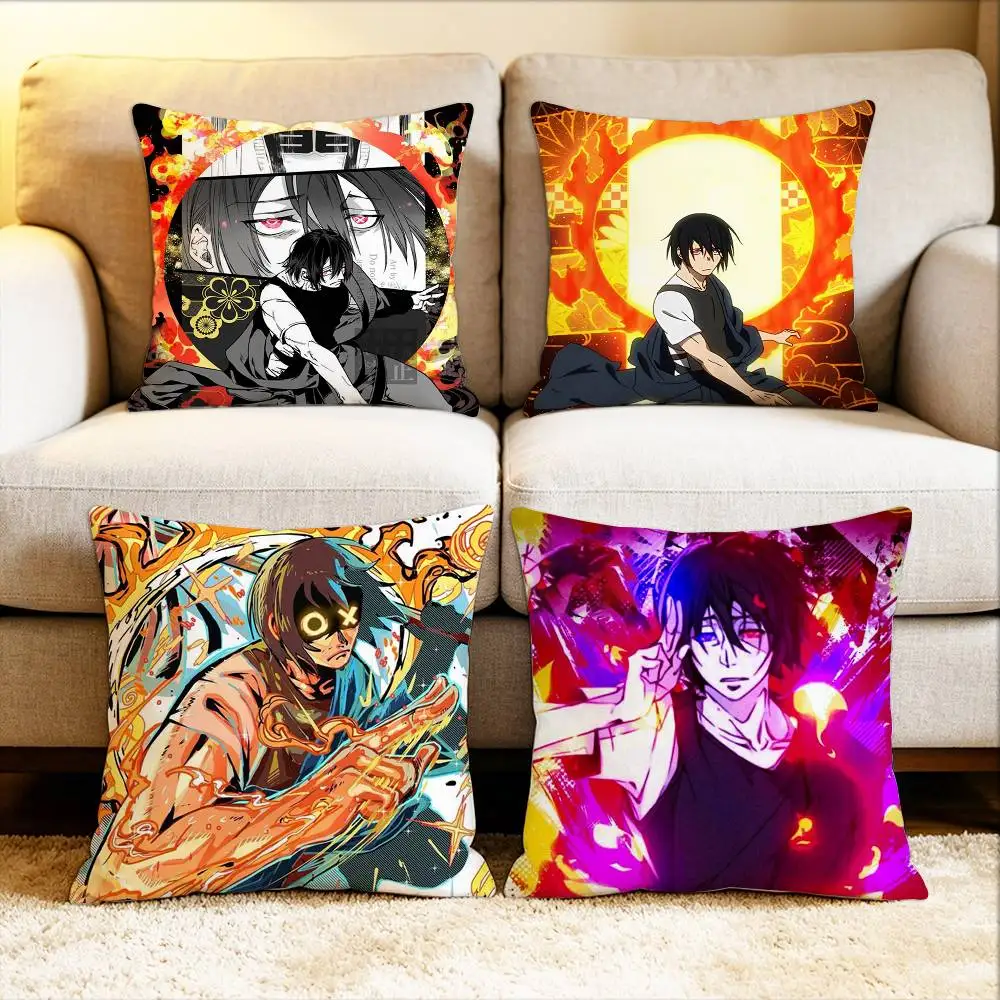 

Benimaru Shimon Fire Force Various Sizes Square Pillow Case For Car Home Bedchamber Decor