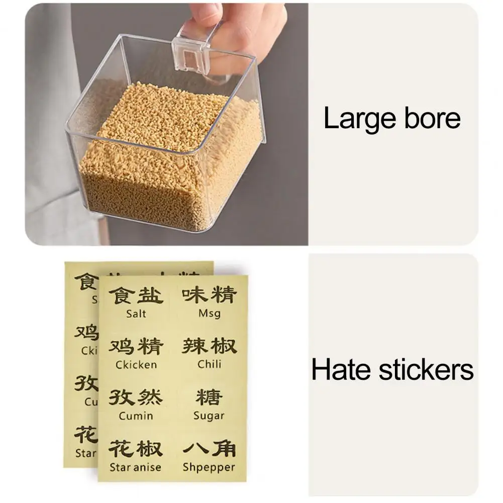 Practical Condiment Container Lightweight Seasoning Box Integrated Wall Mounted Seasoning Box  Storage