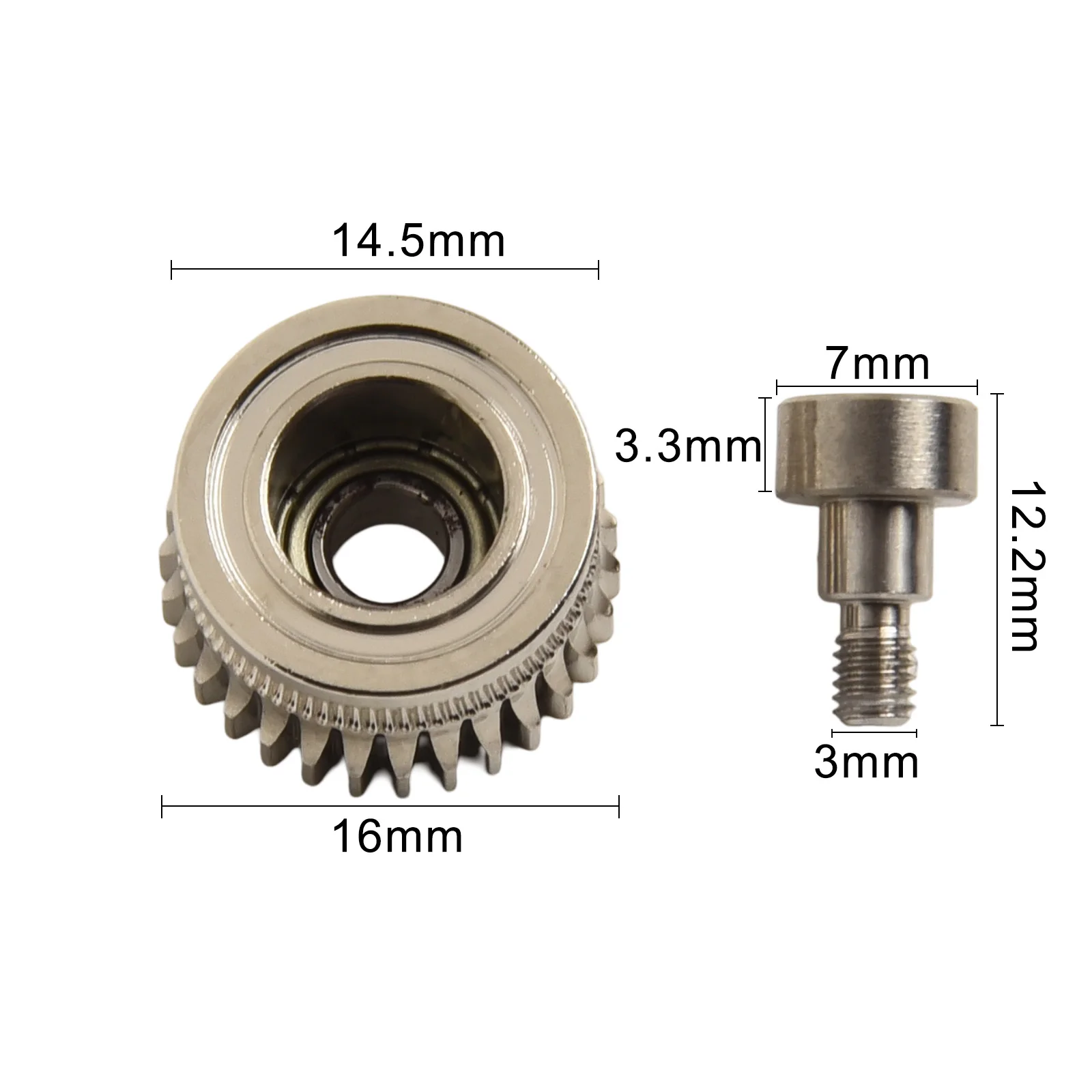 Nicked Plating Filament Drive Gears Offering High Efficiency And Long Lasting Compatibility With Multiple Models