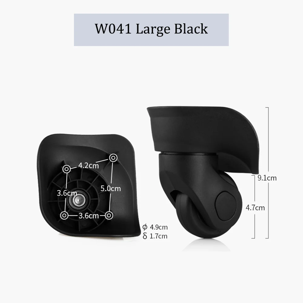 W041 Wheel For Suitcases Travel Luggage Business Box Trolley Pulley Accessories Hard Shell Suitcase Practical Replacement Caster