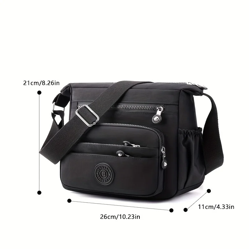 Fashionable Retro Versatile Crossbody Bags, Multi-layer Large Capacity Hand-held Shoulder Bag, Suitable for Commuting Banquets