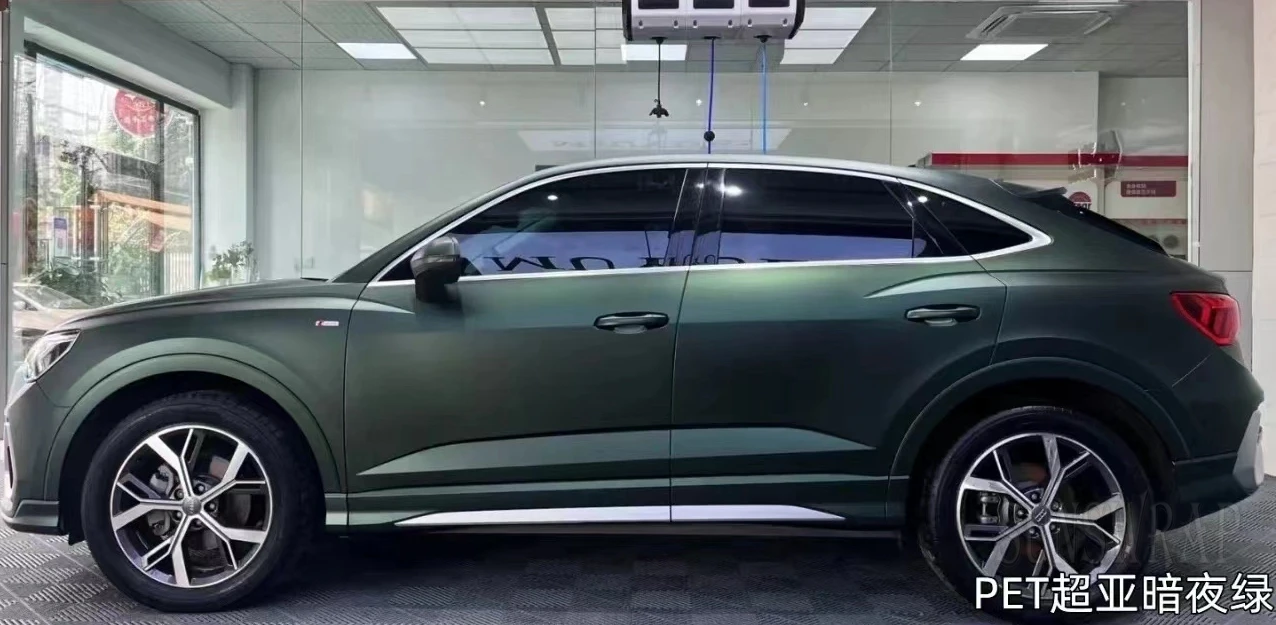 5x59ft Matte Vinyl Film Wrap Night Green Vehicle Foil Sticker Car Decal Bubble Free