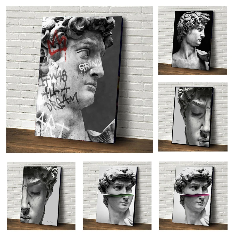 

David Sculpture Canvas Paintings on the Wall Art Posters Prints Nordic Wall Decorative Canvas Picture For Living Room Home Decor