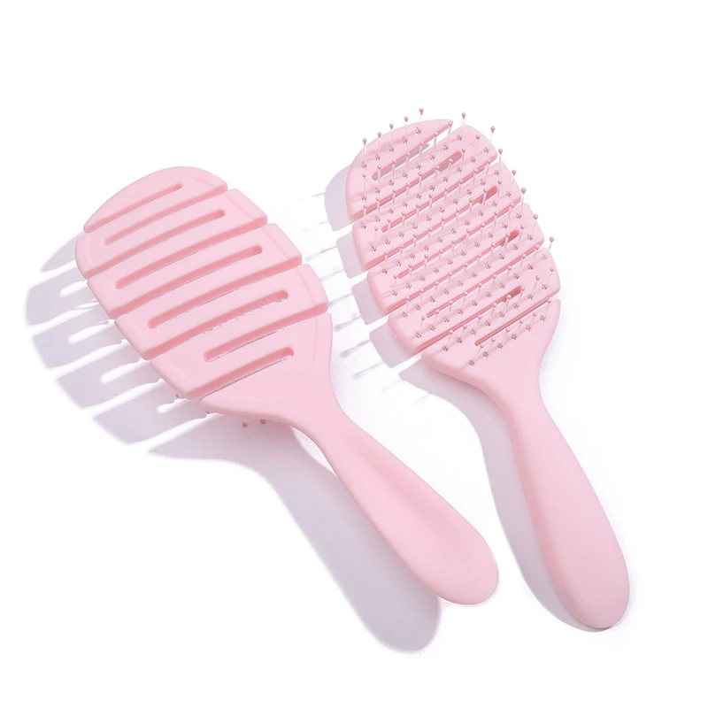 Oblique And Empty Syling Hair Comb Massage Comb Reduce Hair Loss Anti -tangles Fluffy Anti-static Curved Hair Comb For All Purpo