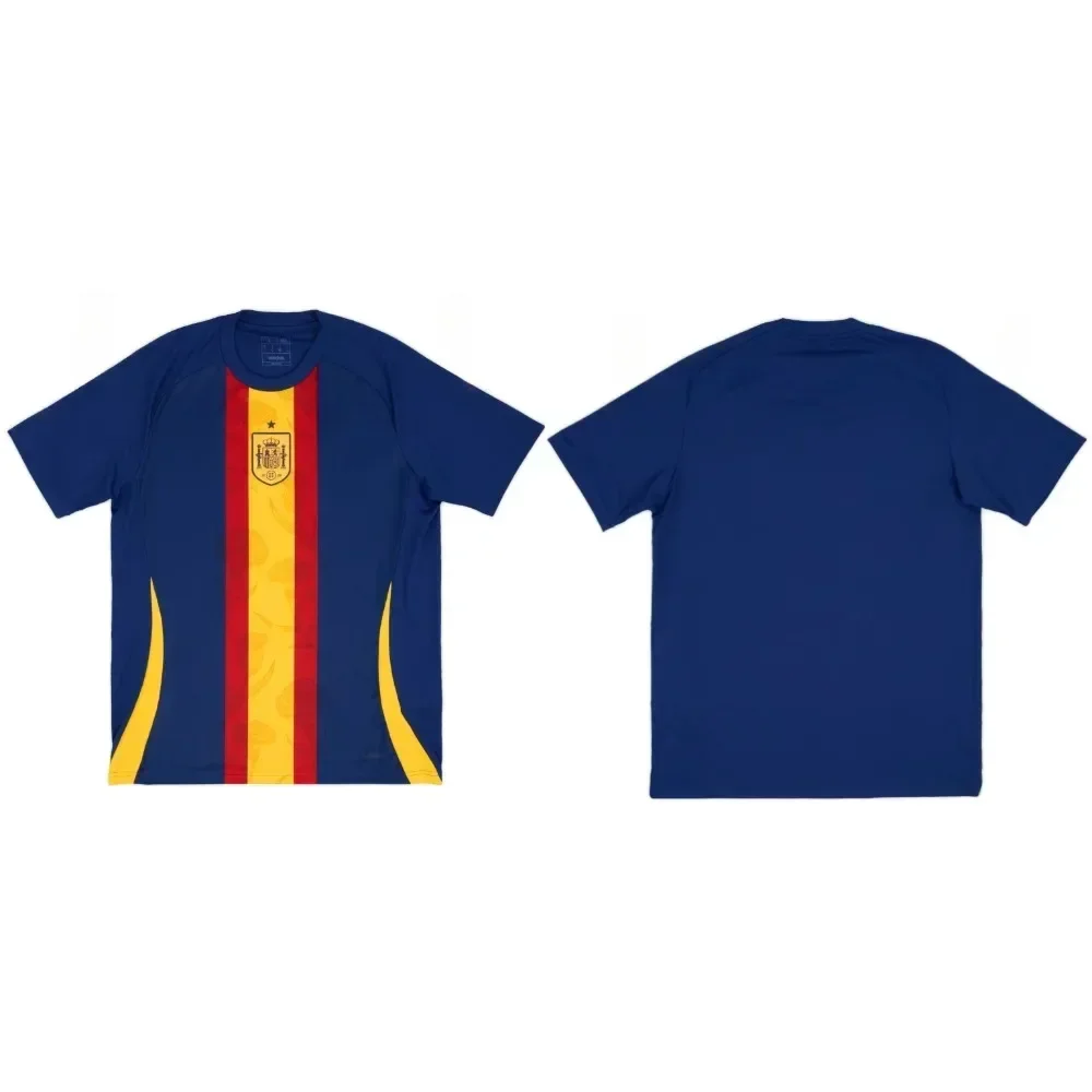 

Spain Pre-match Jersey Training Jersey Men'sfootball T-shirt Going Out Sports Travel Casual Loose Breathable