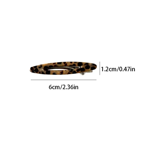 Набор из 2 ацетатных заколок для волос, овальных, с полостью, геометрических заколок, боковых шпилек, женских аксессуаров для волос топ 8 овальная заколка для волос - №2