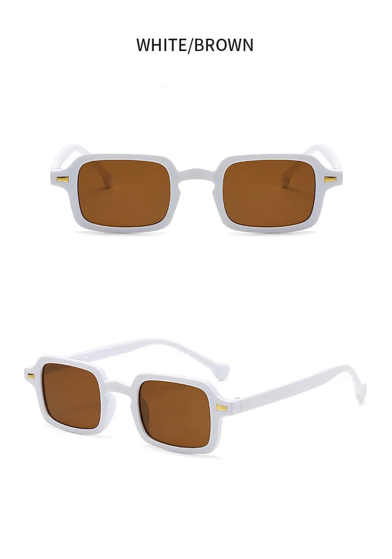 Luxus Rechteck Sonnenbrille Frauen Vintage Marke Designer Quadratische Gläser Shades Anti-glare UV400 – Detail 8