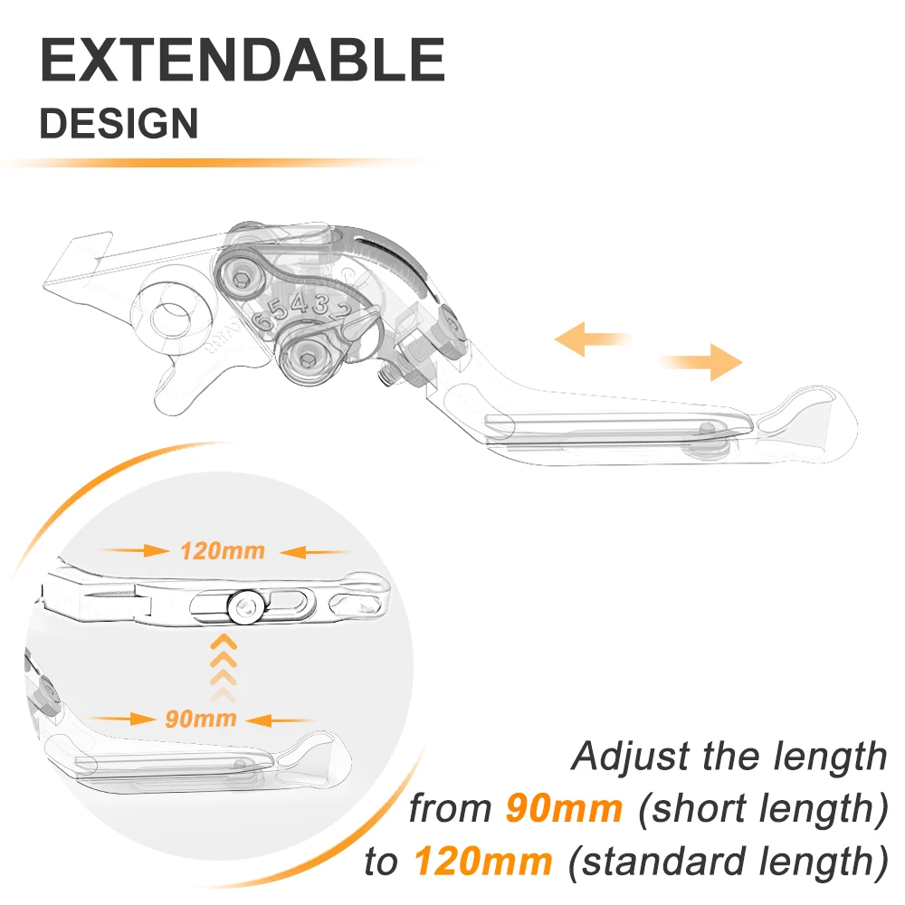 Fék Bekapcsolás Emelő Alkalmazkodó m foldable extendable számára piaggio repülni 125 150 Hatszög 125 SKR Kapitány 125 Hatszög 180 2T NRG áram