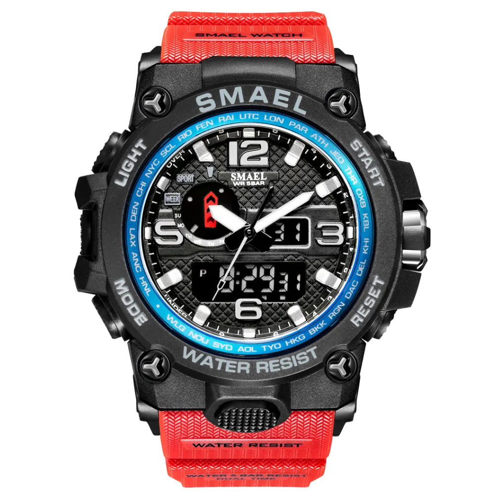 Men Outdoor Watch 5 Bar Waterproof Electronic Watch Sport Watch Women Digital Watch