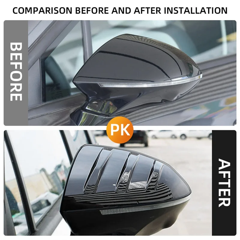 

AUTO Car Side Rear View Sticker Frame Cover For MG4 Mulan EV 2022 To 2024, Rearview Mirror Protector