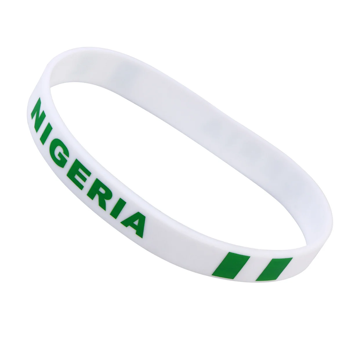 

6Pcs Silicone Wristband Country Bracelet Soft Comfortable for Football Games Flag Sports Fan Accessory