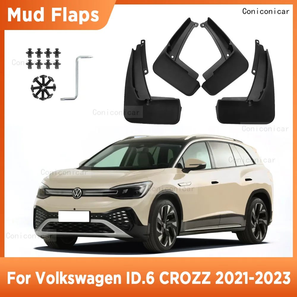 For Volkswagen ID.6 CROZZ 2021-2023 Mudflaps Mud Guards Flaps Splash Mudguards Fender Front Rear Wheel Protection Accessories