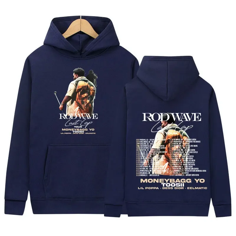 Rod Wave Last Lap Tour Print Hoodie 2024 Men Retro High Quality Fashion Sweatshirt Y2k Unisex Hip Hop Oversized Hoody Streetwear