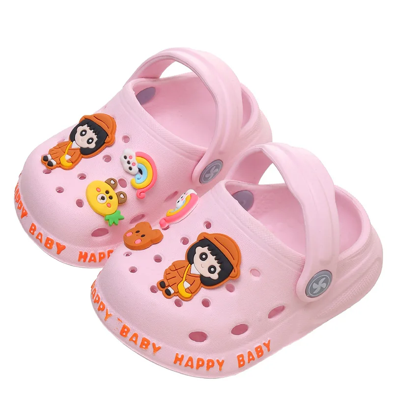 Bambini bambini cartoni animati sandali da spiaggia per ragazzi ragazze muli zoccoli estate donna scarpe da giardino pantofole piattaforma foro