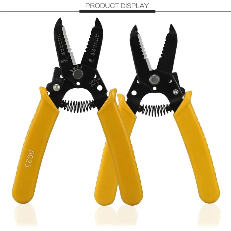 [NEWA08R】 Copper Fiber Cable Wire Stripper Multi-Functional Precise Tool AWG Hardened Steel Plier Stripping Equipment
