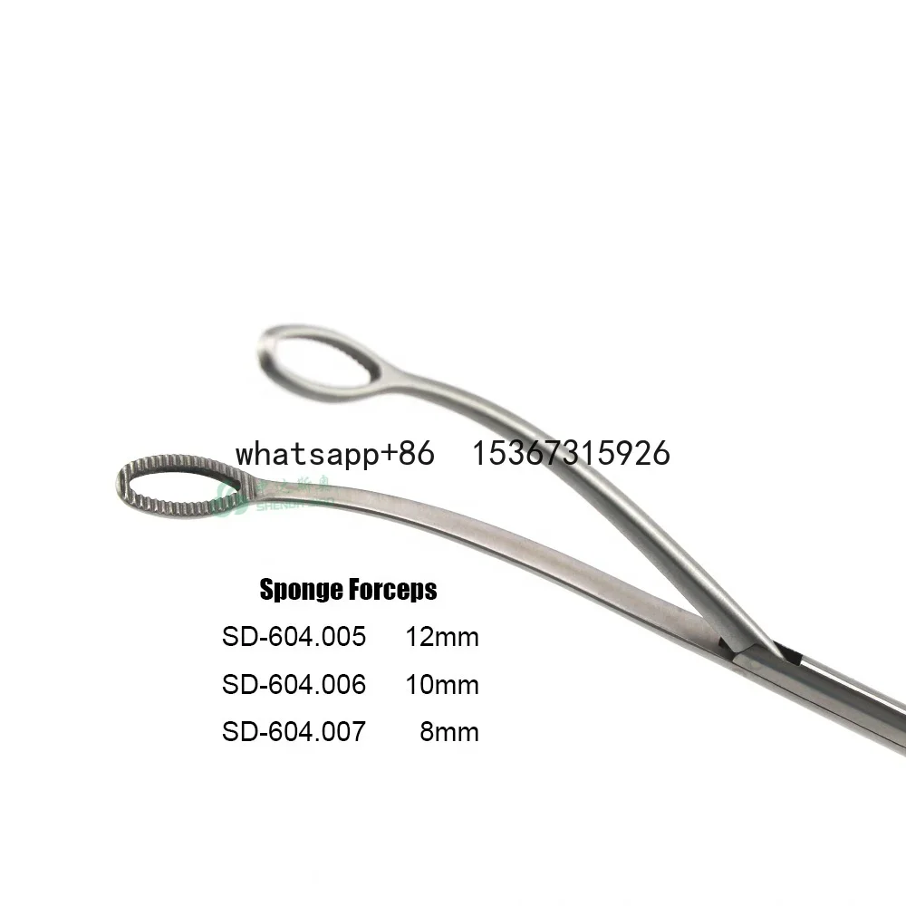 Thoracoscopic surgical instruments Stainless Steel for Sponge Forceps/double joint forceps