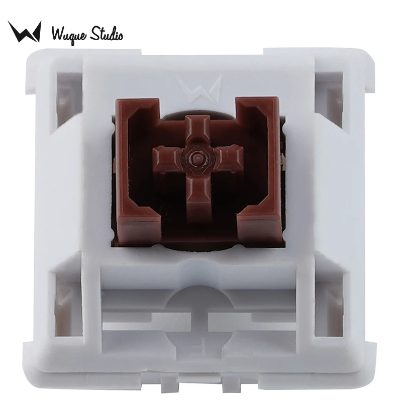 Wuquestudio WS Switch Brown tattile Feeling POM Stem custodia in Nylon supporto PCB a 5pin per tastiera meccanica