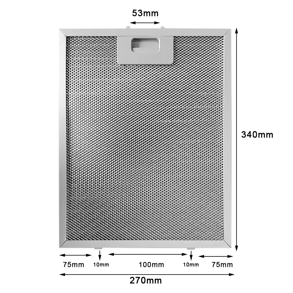 Vařič kapuce filtrů kov pletivo extractor odvětrávací komín filtr 340x270mm výfuk fanoušci ventilace filtr pletivo vařič kapuce mazat filtr