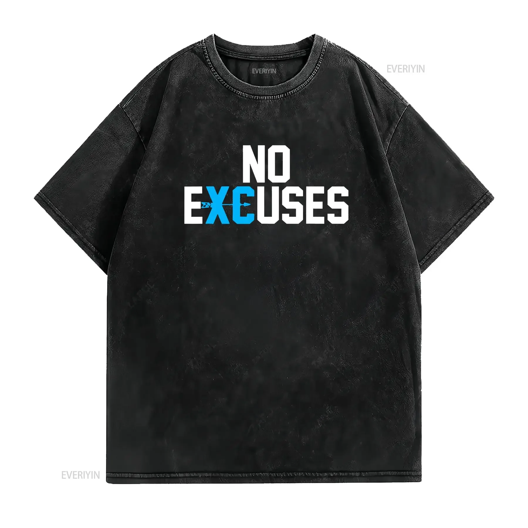 Funny No Excuses Cross Country Track And Field Running T Shirt vintage Washed Top For Everyday Wear Slightly Stylish