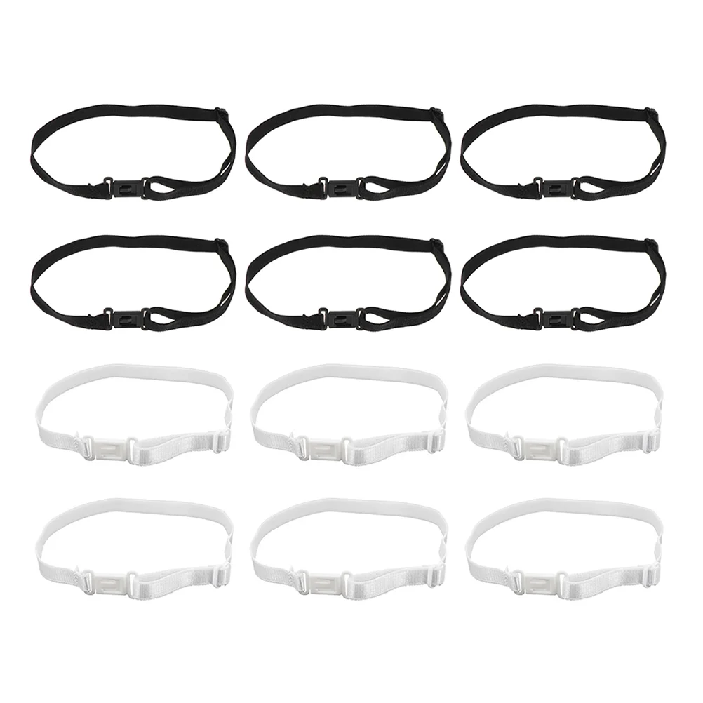 20 Pcs Polyester Bow Tie Band Pre-Tied Jk Extension Belt Adjustable Bands Elasticity Strap for Bow-knot