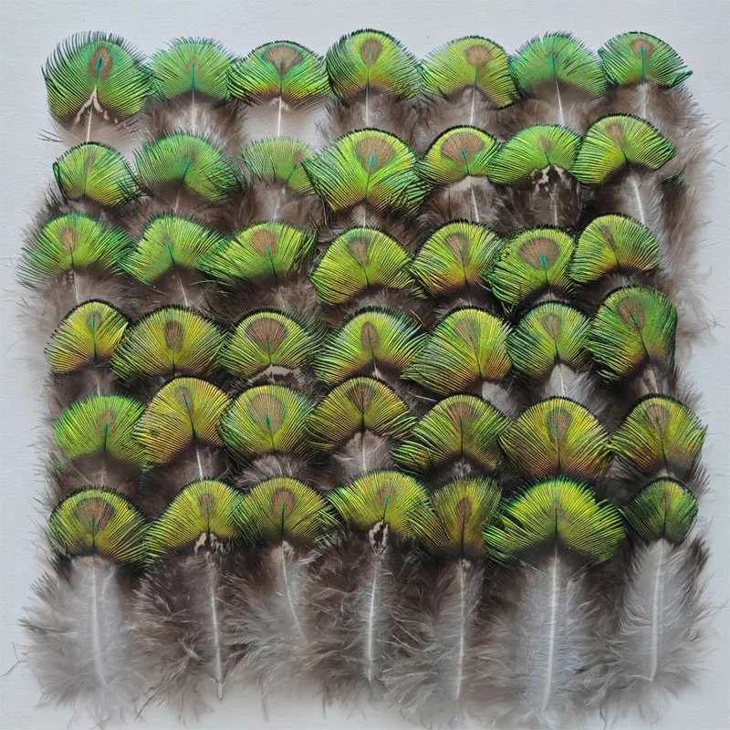 

50 шт./лот, длинные NATURAL большие золотые перья павлина 7-10 см для Veren, поделки своими руками, материал для завязывания мушек, фасников