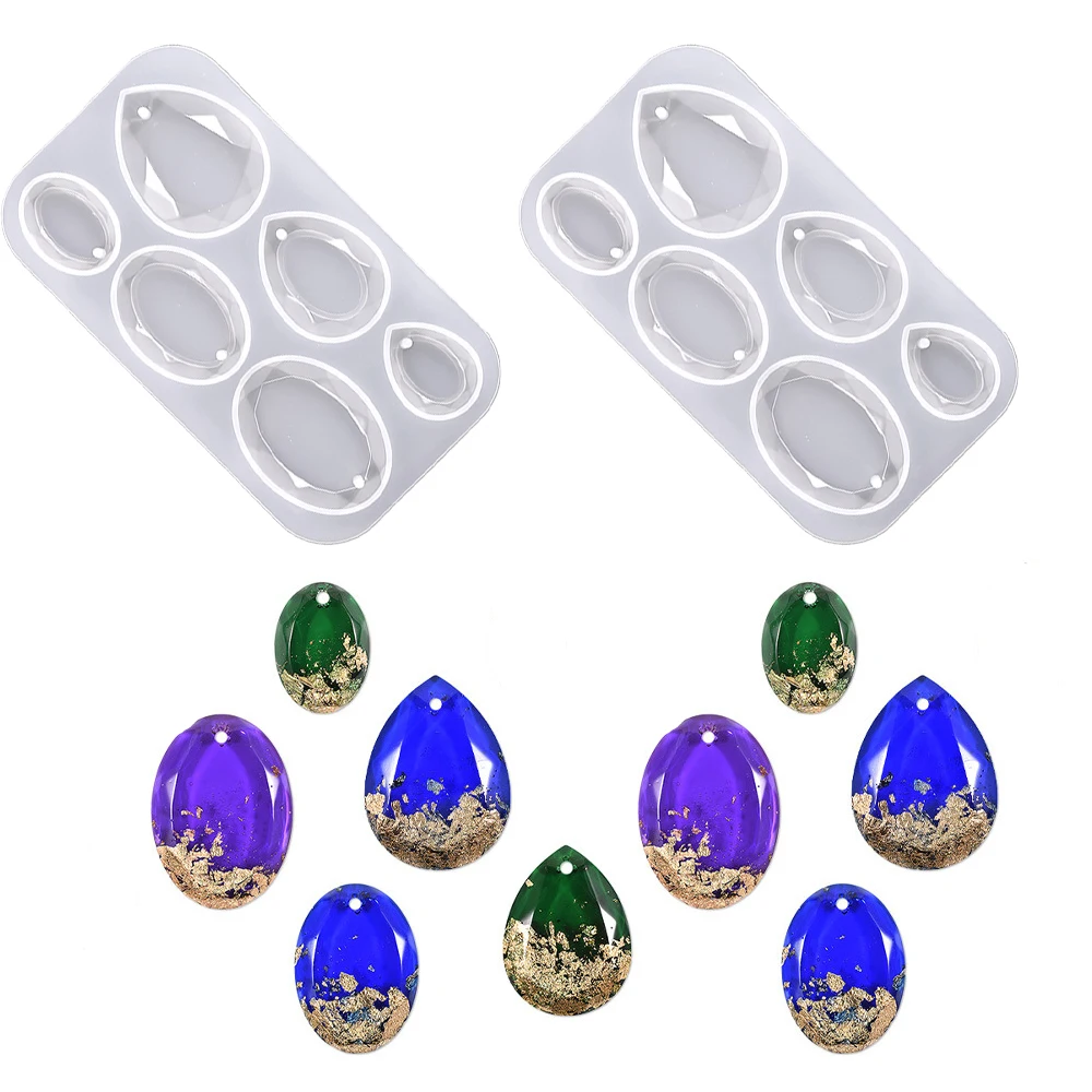 Cabochon Gem Oval Teardrop Epoxy Resin Silicone Crafting Craft Mold DIY  Pendant Earrings Jewelry Making Keychain Art Casting