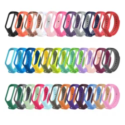 NEW Suitable For Xiaomi Mi Band Mi8 Mi7 Mi6 Mi5 Mi4 Mi3 Colorful Silicone Replacement Strap M3 M4 M5 M7 M8 Sports Strap