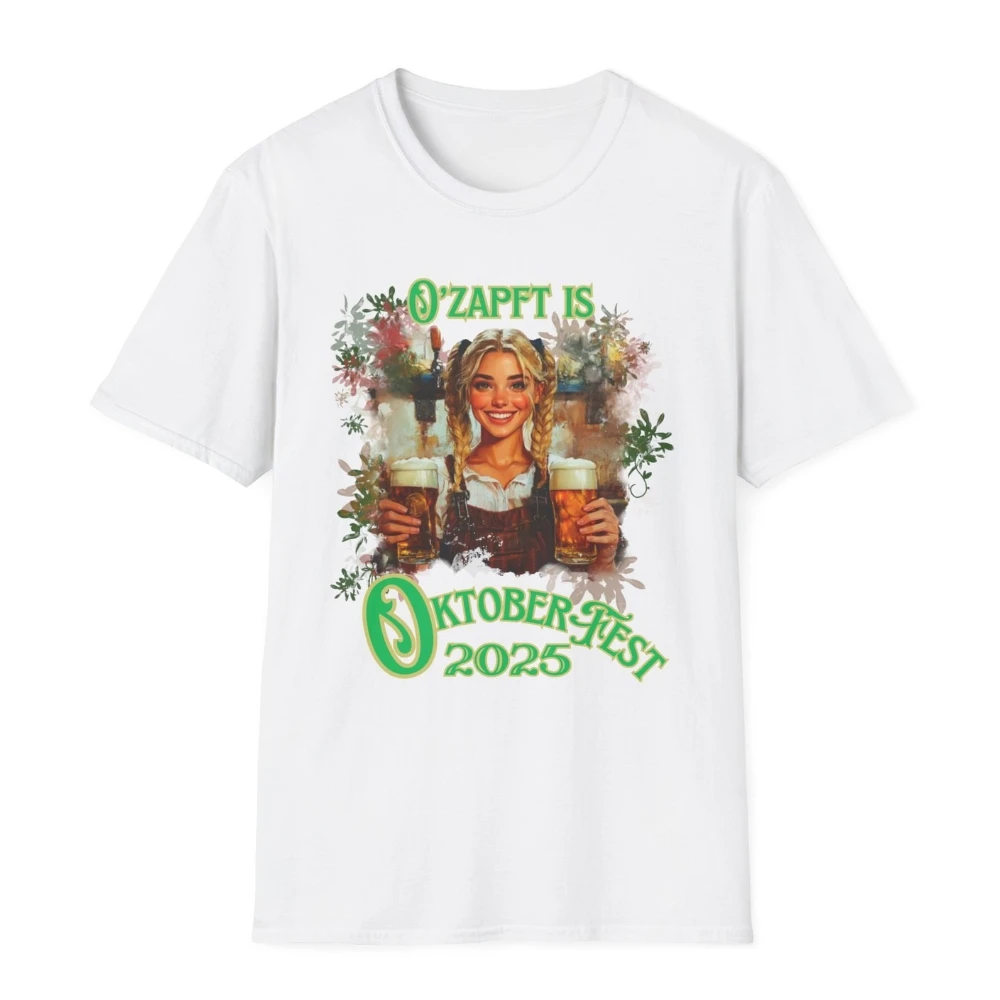 Oktoberfest T-Shirt Drinking Shirt Beer Girl Graphic Printed Tshirt German Beer Festival Women Men Tee Modern and Trendy Tops