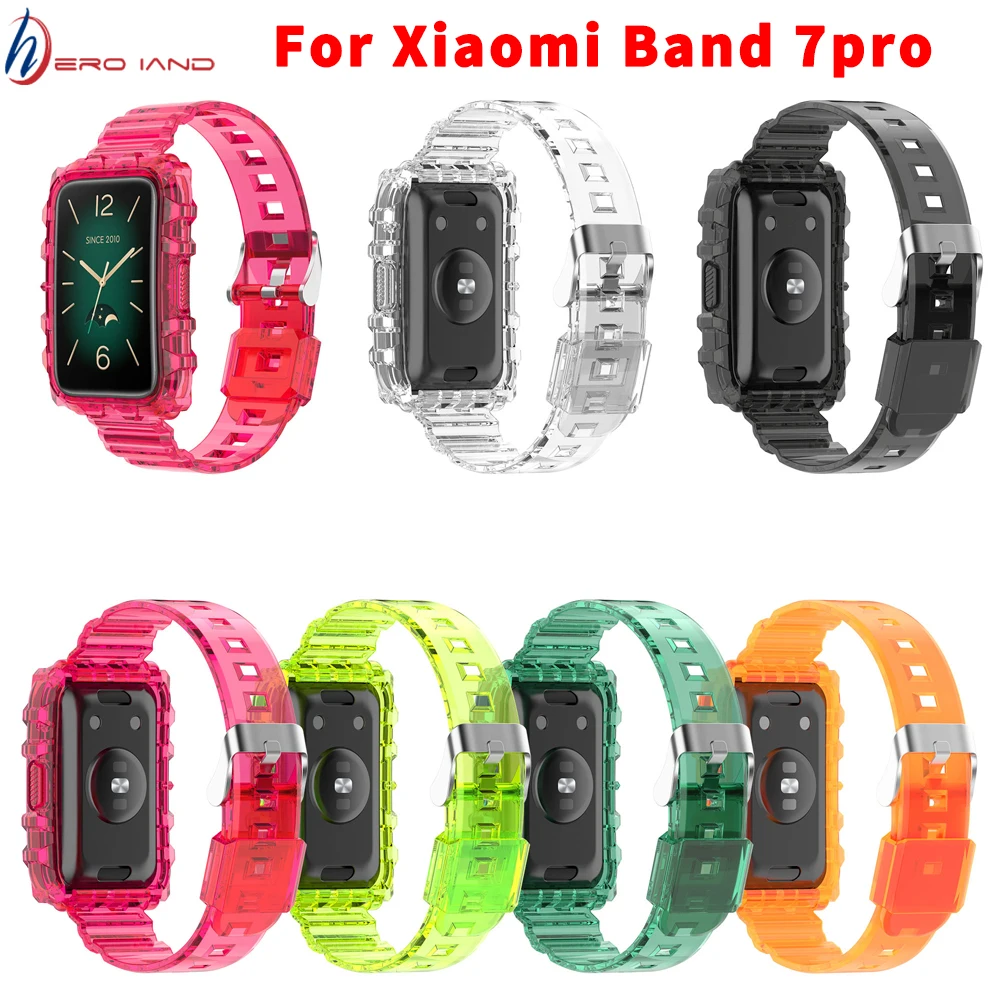 For Mi Band 7 Pro Strap Transparent Glacier Discovery Edition Silicone For Xiaomi 7 Pro Watch Wristband Bracelet Sports Belt