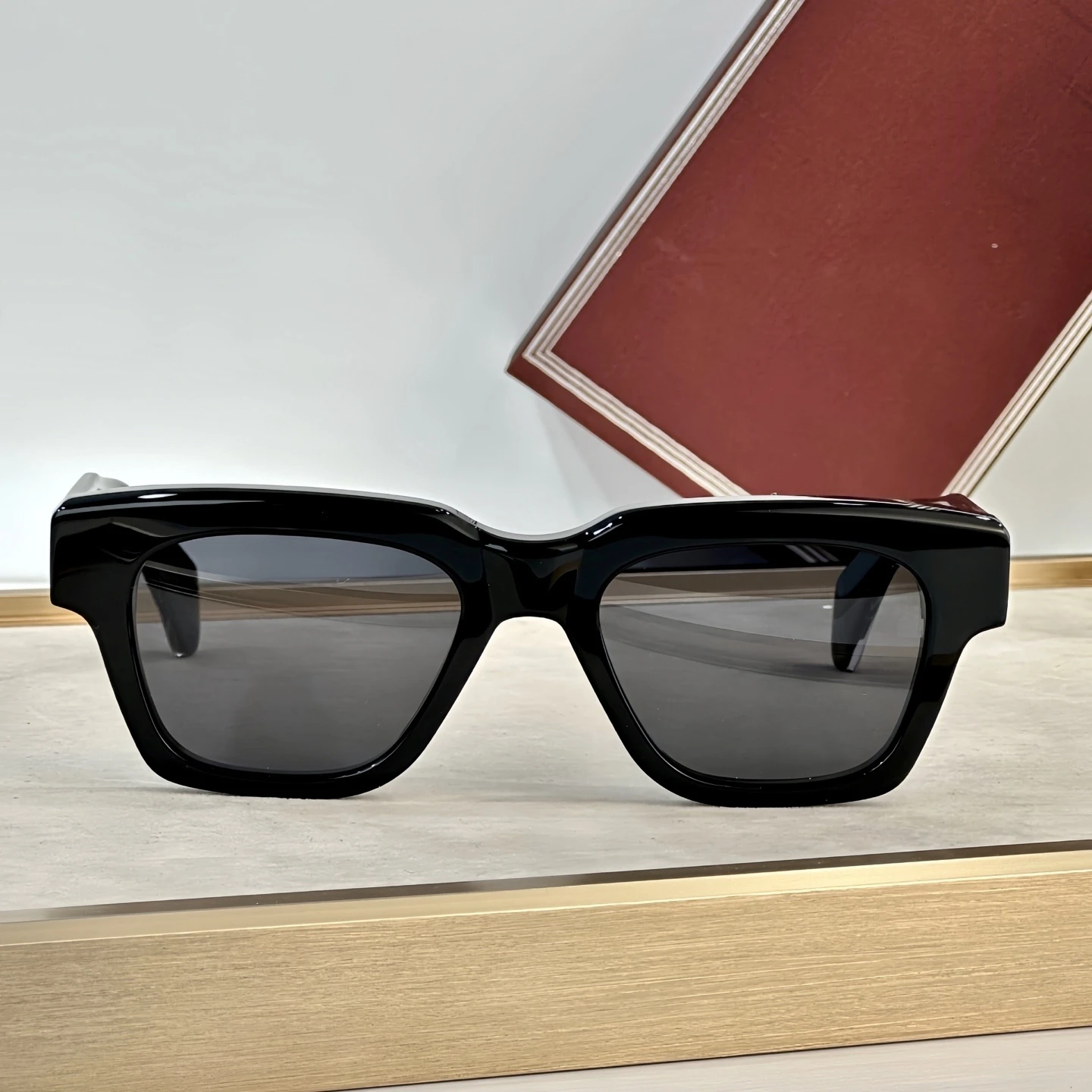 2025 Sunglasses Glamour Sunglasses Square Avant-garde Sunglasses FELLINI Thick Acetate Women Men Sunglasses