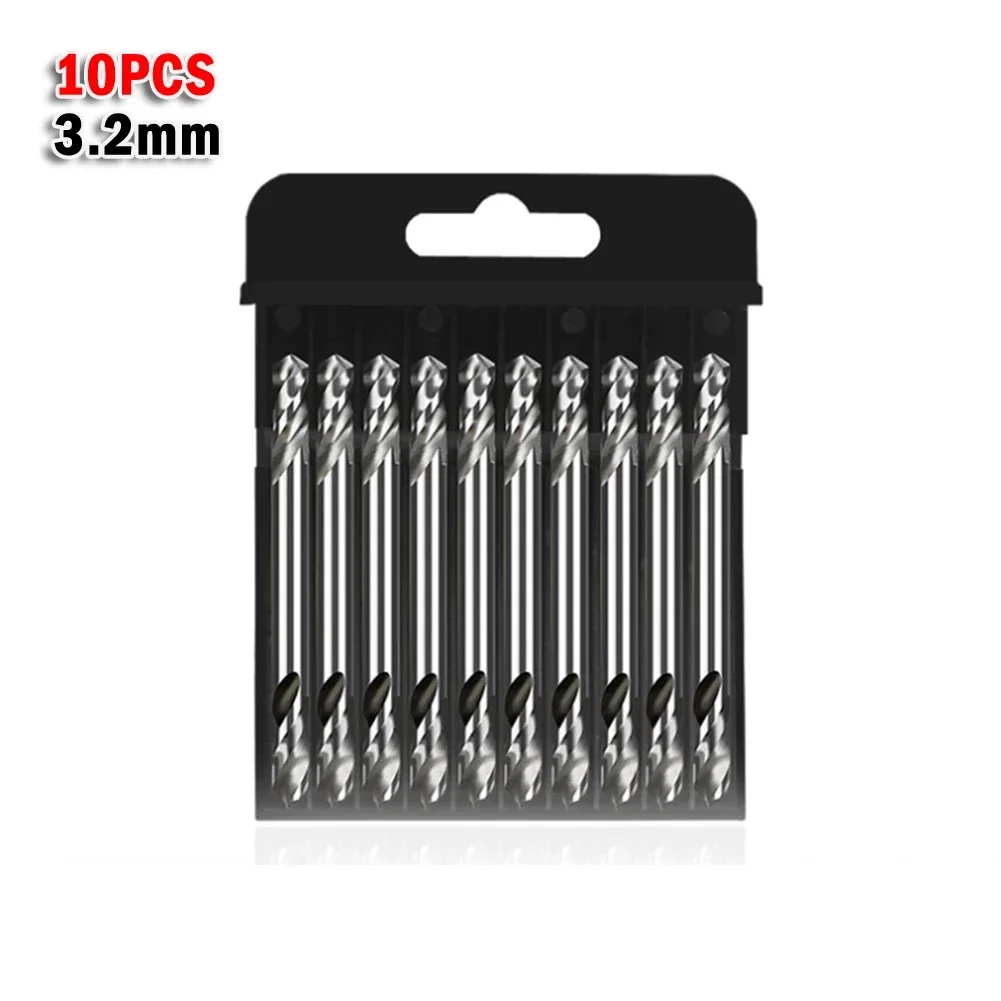 

10Pcs 3.2 4.2 5.2mm HSS Double Ended Spiral Torsion Drill Bit For Drilling Copper Cast Iron Aluminum Alloy Stainless Steel