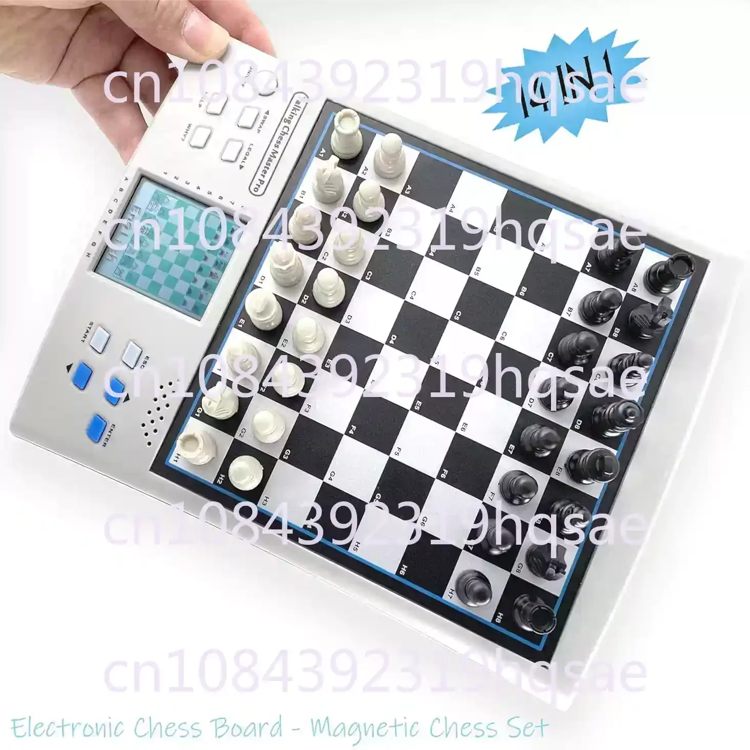 Beginners Chess Computer Electronic Board with Talking English Germany Magnetic Chess Pieces Self Teaching Program
