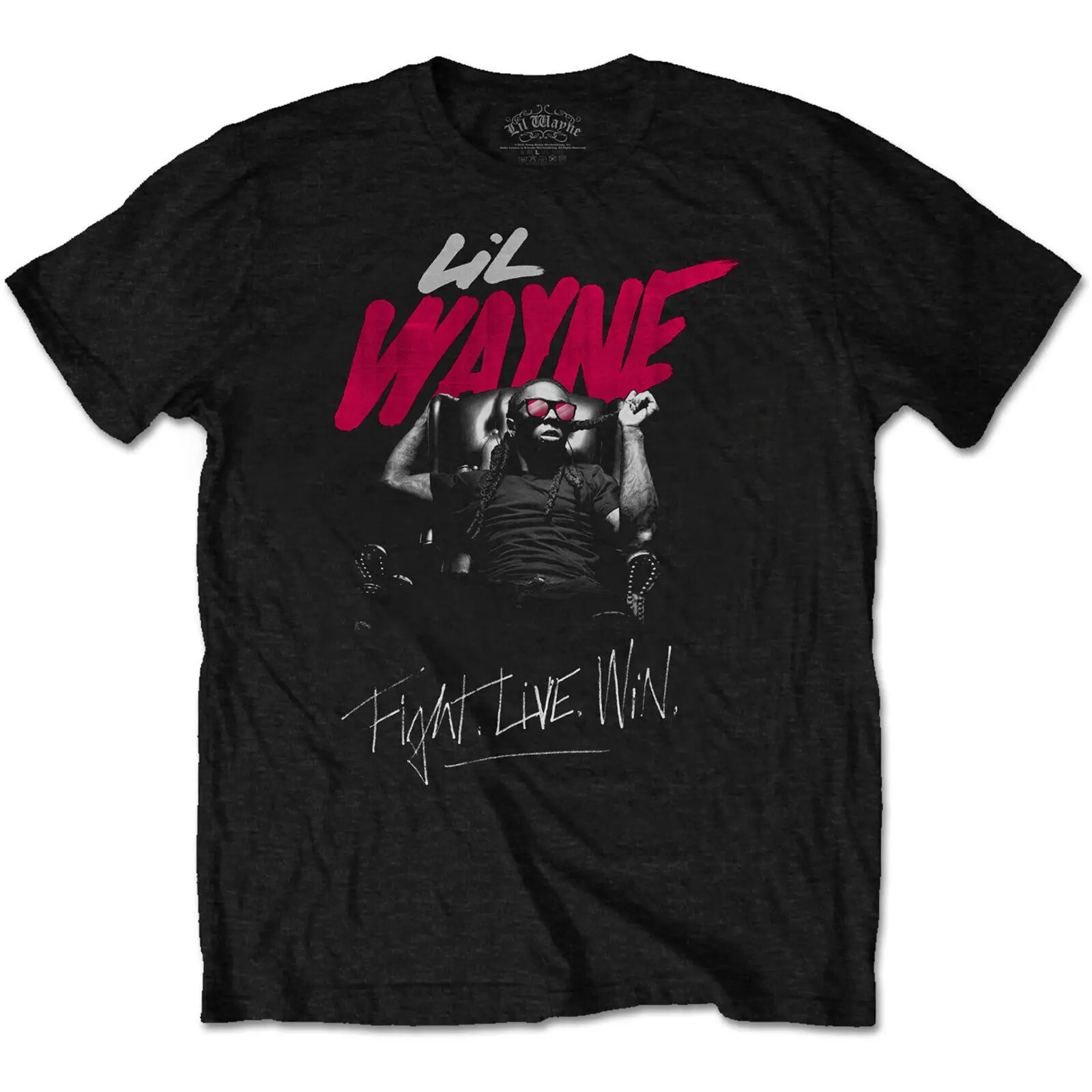 Lil wayne luta t-shirt, viver ganhar