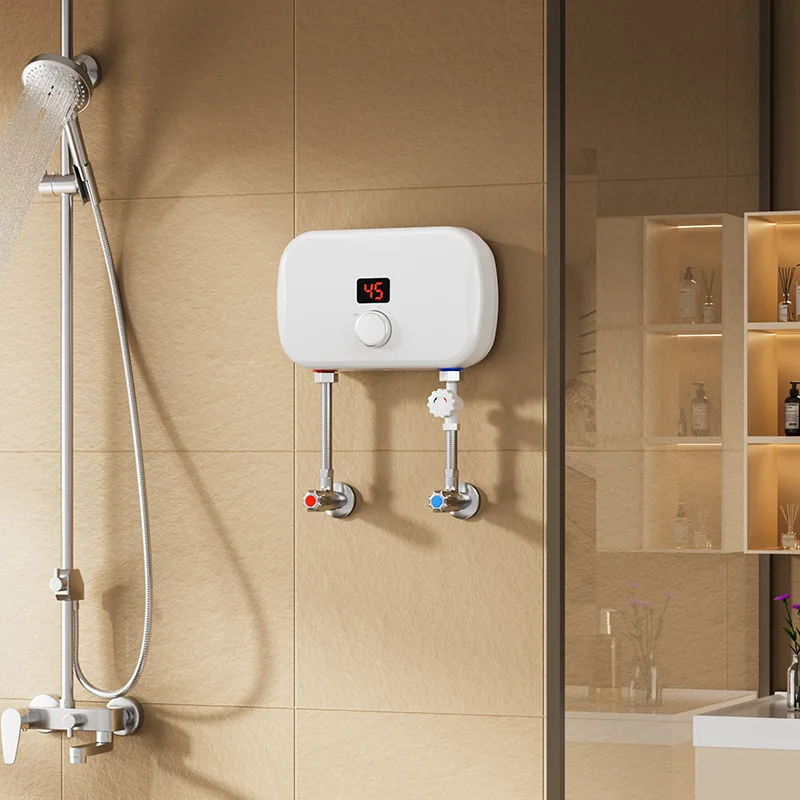 Nova chegada mini aquecedor de água elétrico inteligente 220v 3.5kw 4.5kw 5.5kw caldeira temperatura constante para uso doméstico ao ar livre do carro