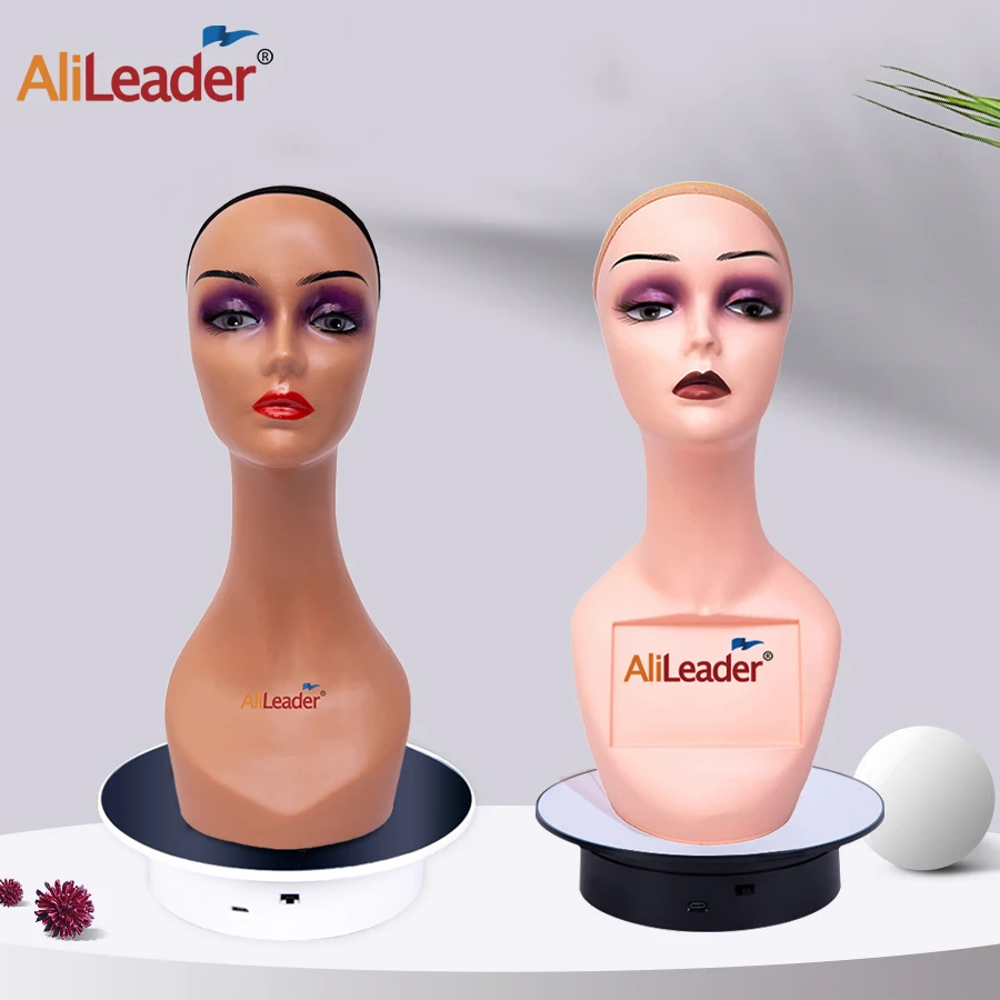 Alileader Mannequin Head With Stand Without Shoulders 1pcs Realistic Mannequin Manikin Display Head For Making Wigs Glasses Cap