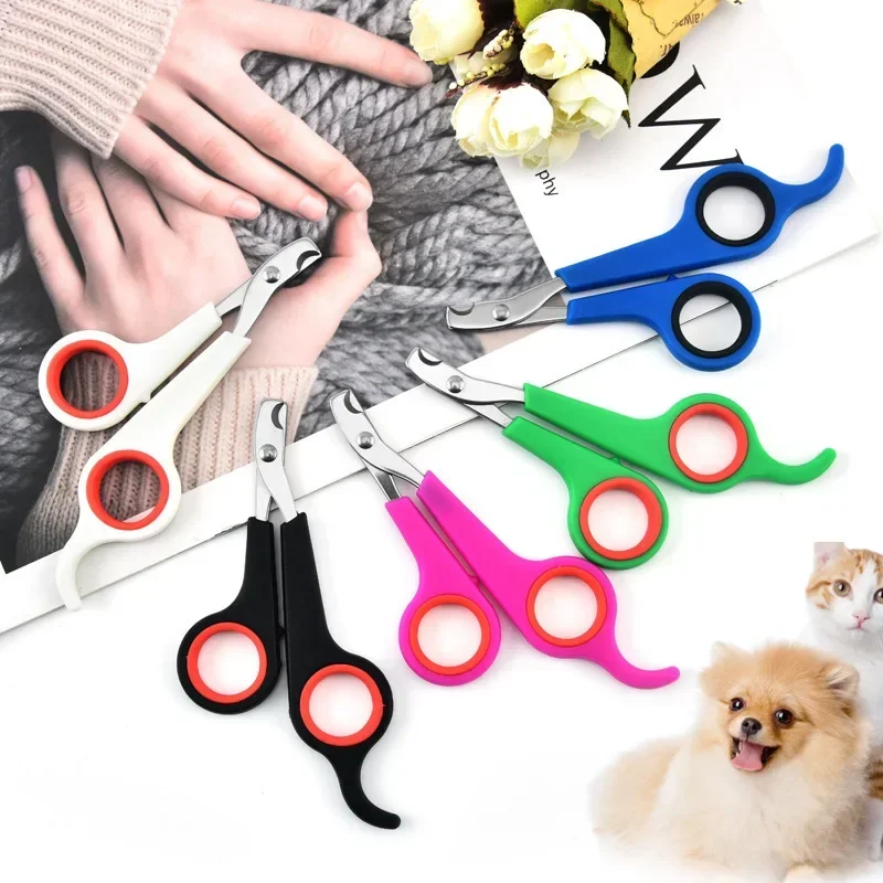 Multicolor Pet Nail Clippers Scissors Dog Cat Grooming Nail Clippers Stainless Steel Puppy Claw Toe Trimmer Cutter Pet Supplies