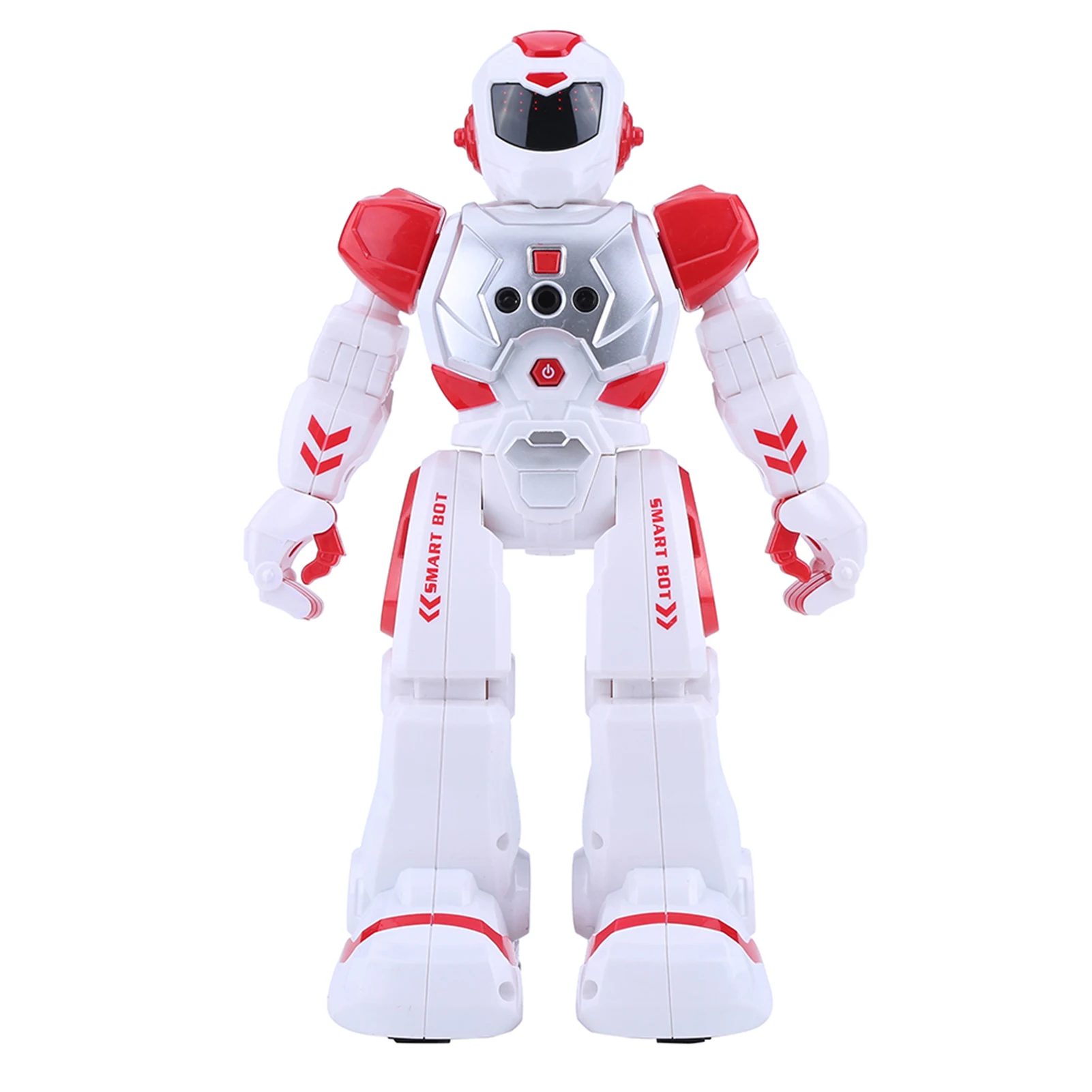 Kid Remote Control Intelligent Robot Gesture Sensor Singing Dancing Educational Toy (Red)