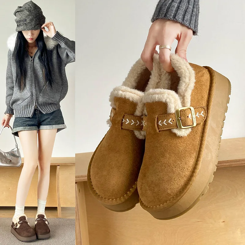 Women's boots 2026 winter new item Boken shoes Korean version female student board shoes sports warm casual shoes