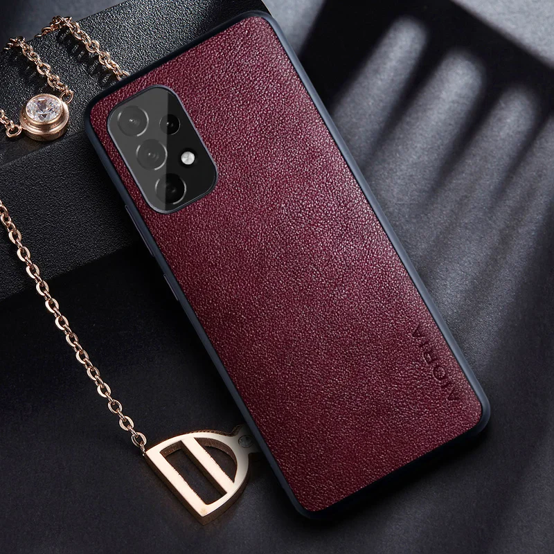Case for Samsung galaxy A53 A73 A33 A23 5G coque with Retro business PU leather Skin design phone cover for samsung a53 case