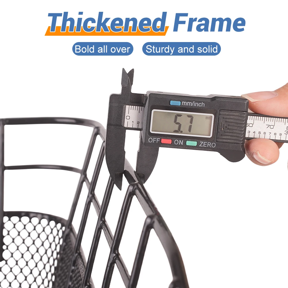 NEWBOLER Fahrrad-Heckkorb Schnellspanner Fahrrad-Gepäckträger Tasche Große Kapazität E-Bike-Korb für Outdoor-Reisen und Einkäufe – Detail 4